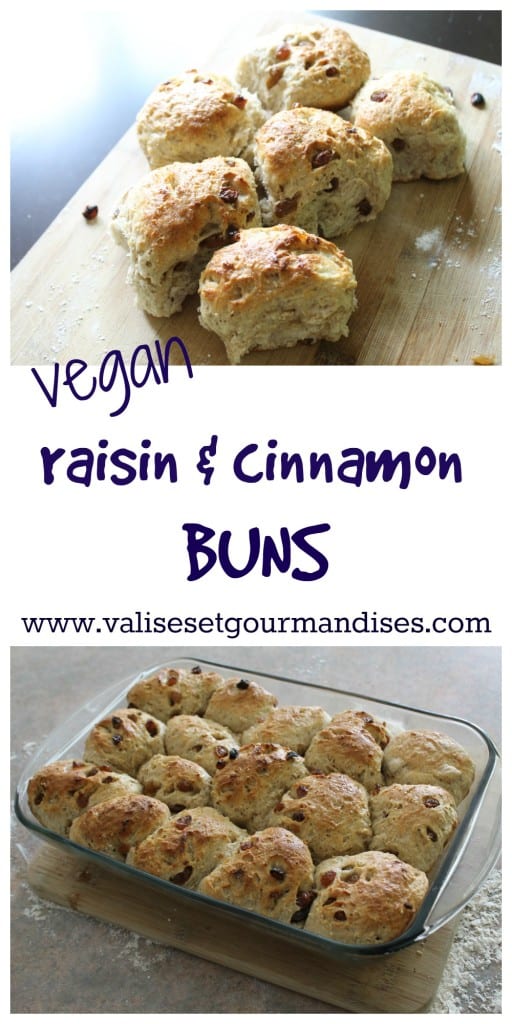 These raisin buns are perfect for your your next brunch! They require litle active-preparation time and are healthier than the store-bought version.