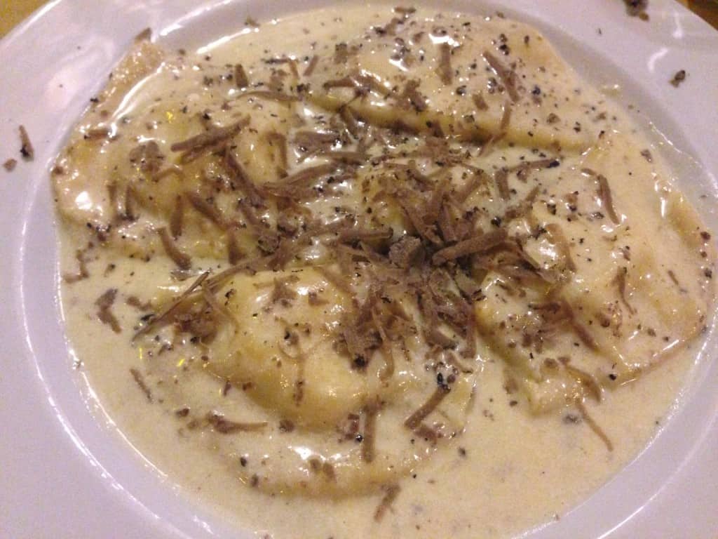 truffle raviolis