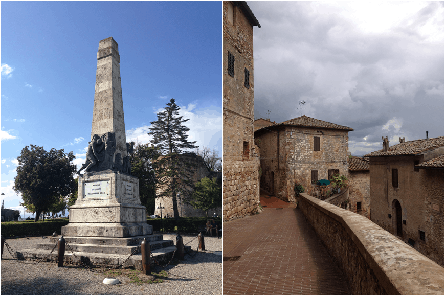 San Gimignano statue