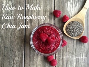 How to make raw raspberry chia jam