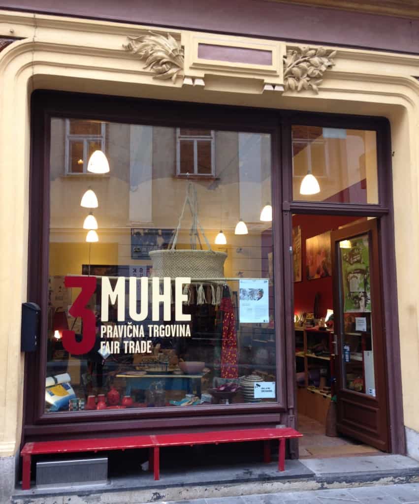 Une des boutiques locales et fair-trade de Ljubljana