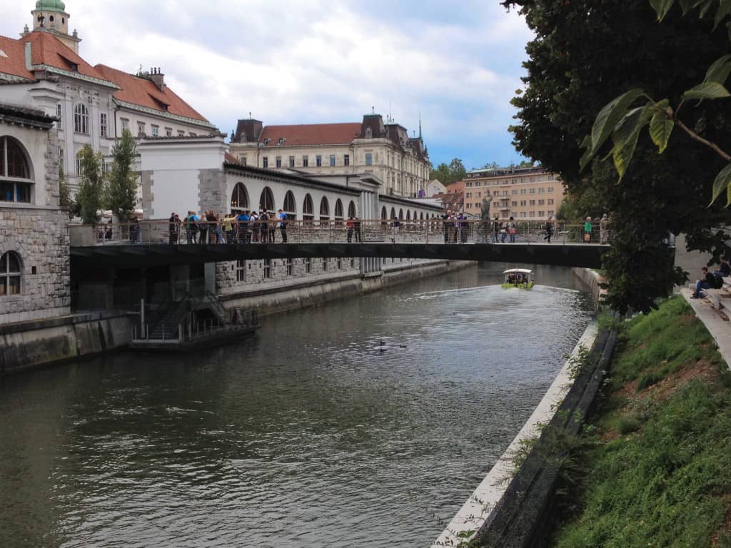 La rivière Ljubljanica à Ljubljana