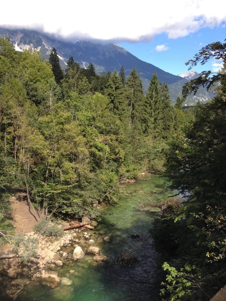 Chute aux Gorges de Vintgar, Slovénie