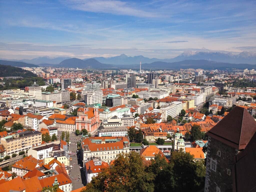 Magnifique vue sur Ljubljana