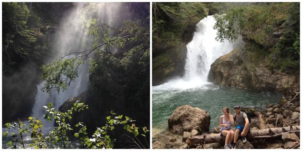 Vintgar Gorges waterfall