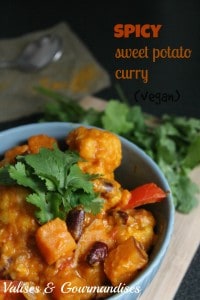 vegan spicy sweet potato curry