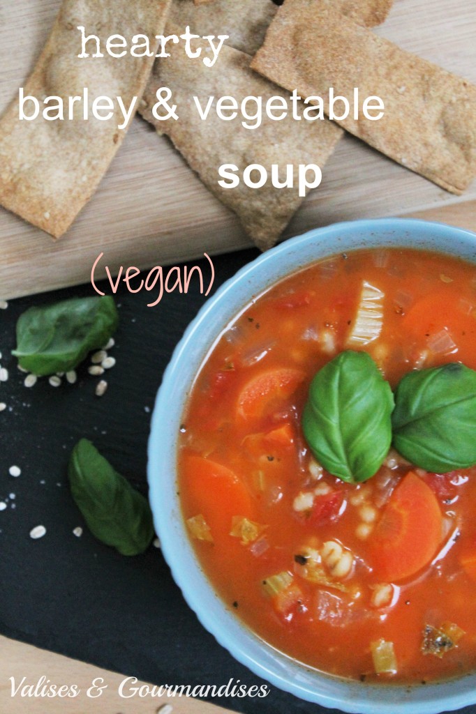 Hearty barley and vegetable soup