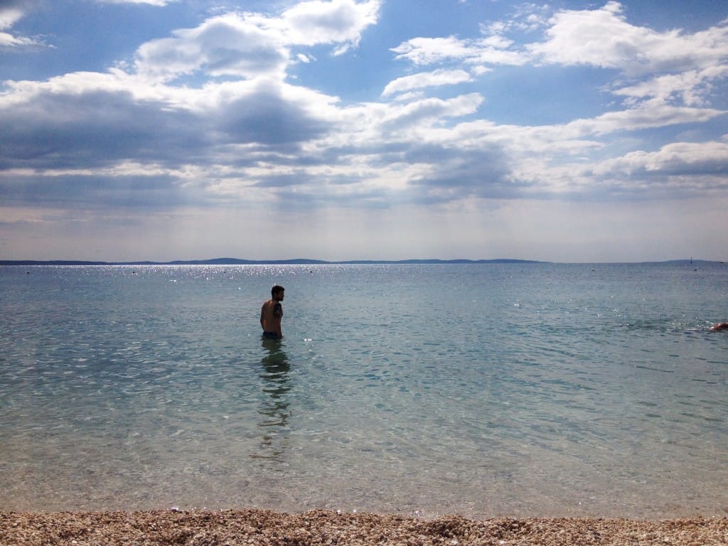 Beach in Podstrana, near Split