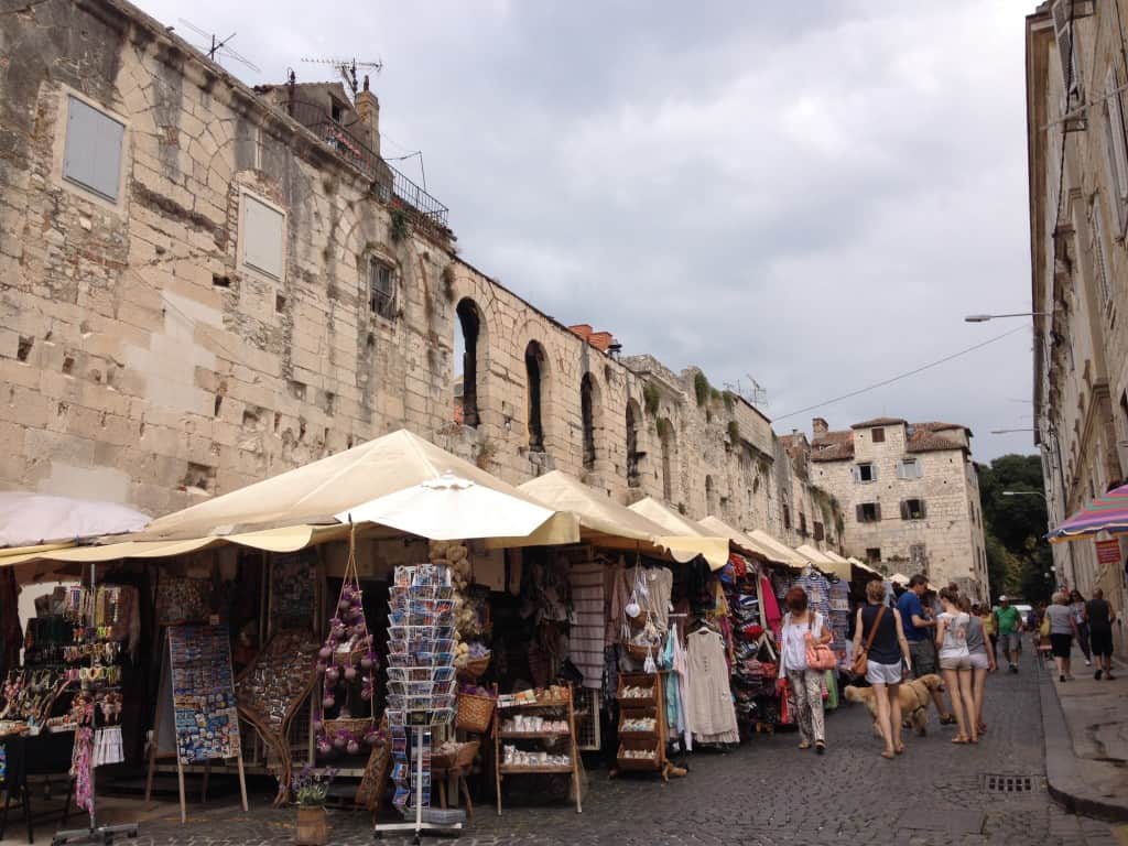 Lavender shops in Split, Croatia