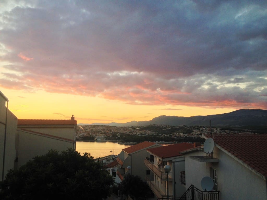 View from our apartment in Podstrana