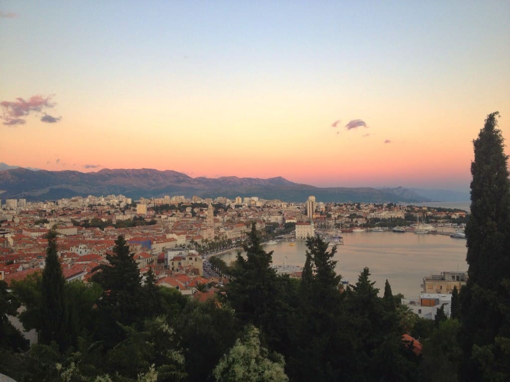 Coucher de soleil sur Split