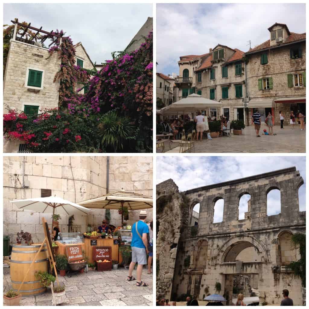 Inside the walls of the Diocletian Palace