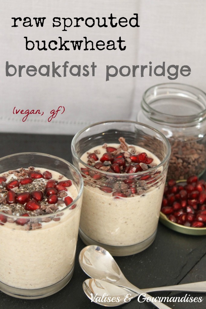 Raw sprouted buckwheat porridge - start your morning right with this power bowl!