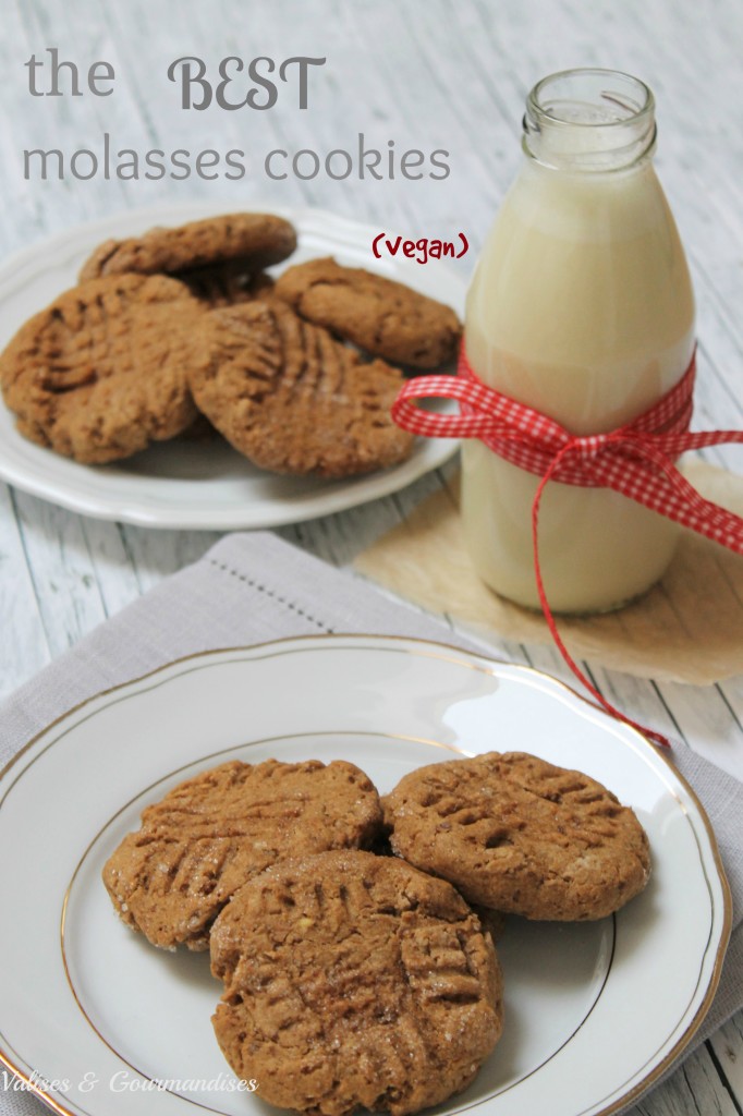 The best molasses cookies ever - whole wheat & low fat, chewy and tasty