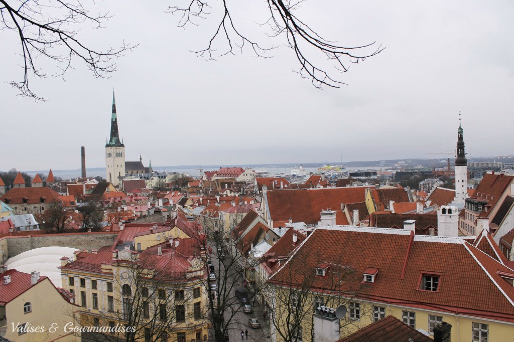 Vue la vieille ville de Tallinn, Estonie