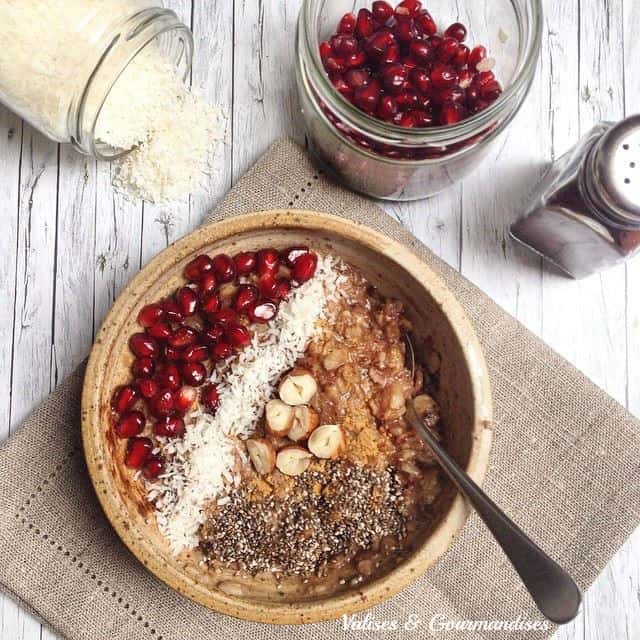 Vegan morning oatmeal