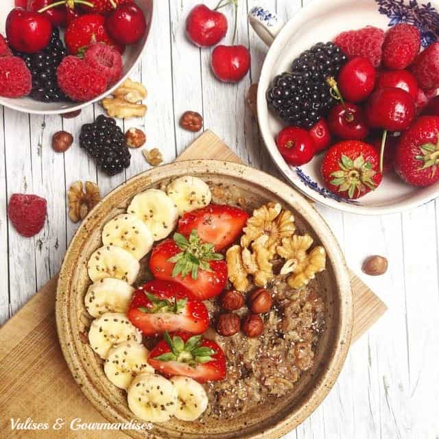 morning oatmeal - a scrumptious vegan breakfast