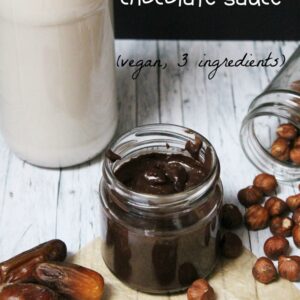 sugar-free chocolate sauce - vegan and only 3 ingredients