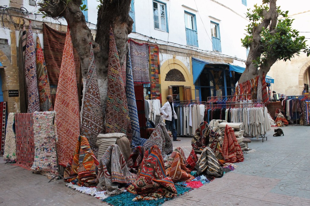 boutique de tapis à Essaouira
