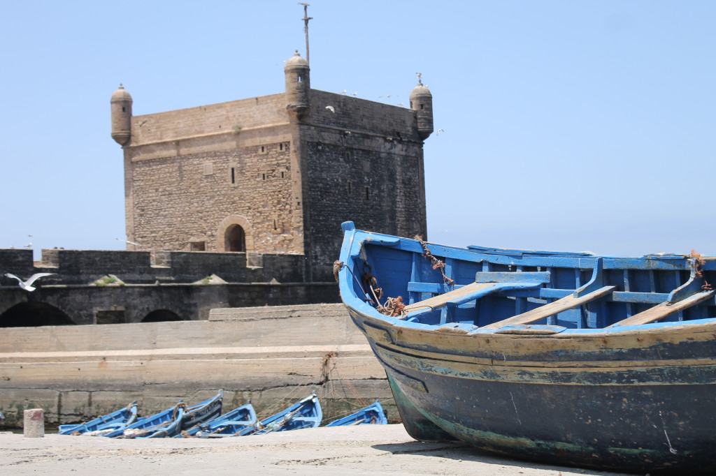Typical boat in Essaouira