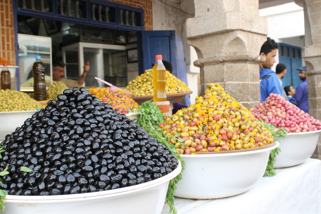 Olives in Essaouira market