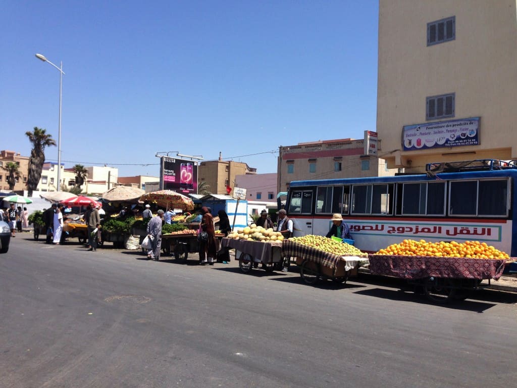 Fruit stands in Essaouira