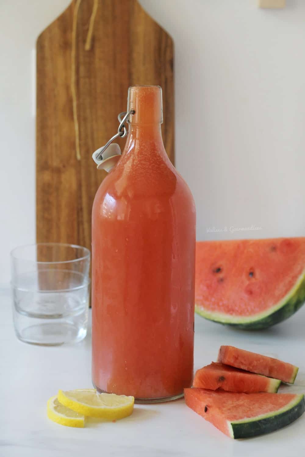 watermelon iced tea recipe - Valises & Gourmandises