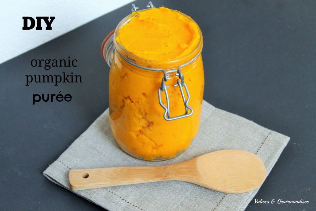 pumpkin purée in a jar