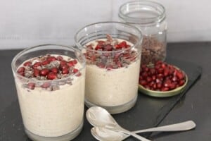 raw vegan sprouted buckwheat porridge