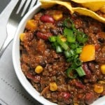 3-bean vegan chili - Valises & Gourmandises