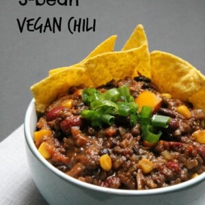 3-bean vegan chili - Valises & Gourmandises