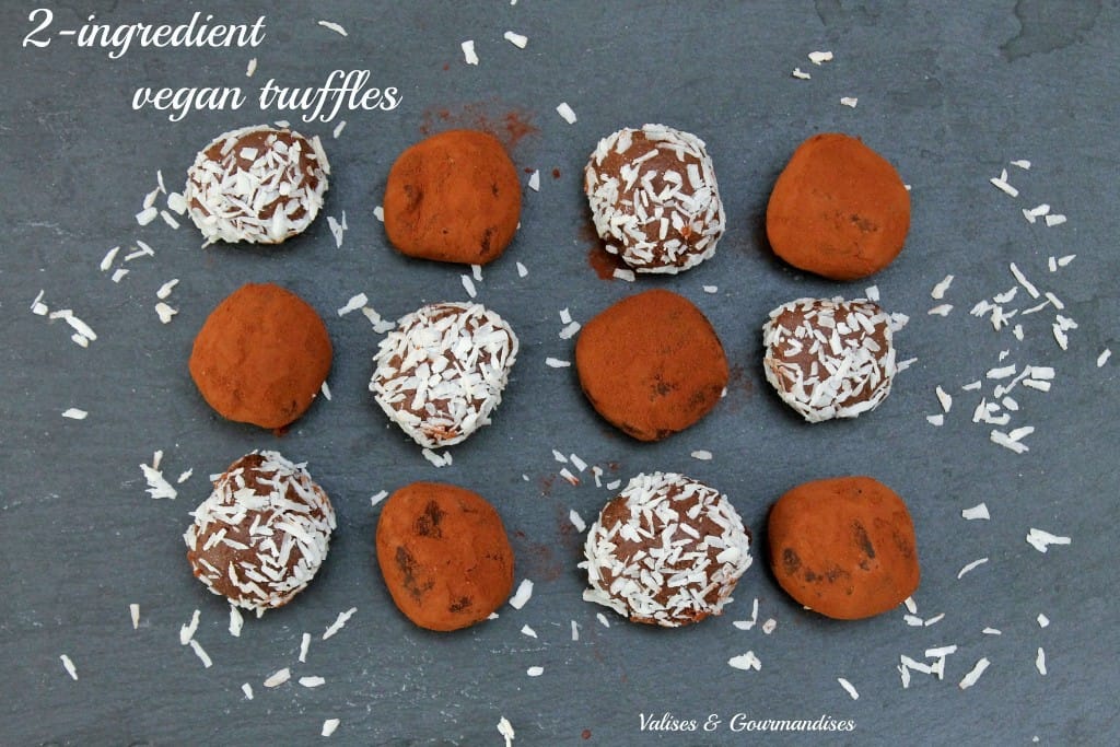 2-ingredient vegan chocolate truffles