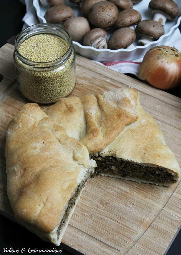 Vegan Québec-style meat pie - A classic from Québec made with millet and veggies instead of meat!