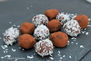 Truffes au chocolat, 2 ingrédients