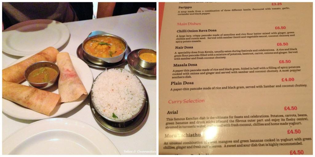 South Indian food in London