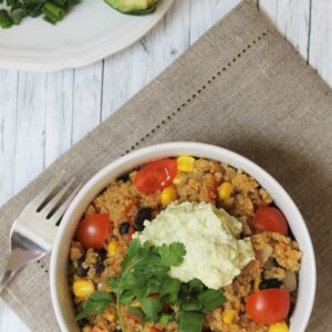 Casserole de quinoa tex-mex