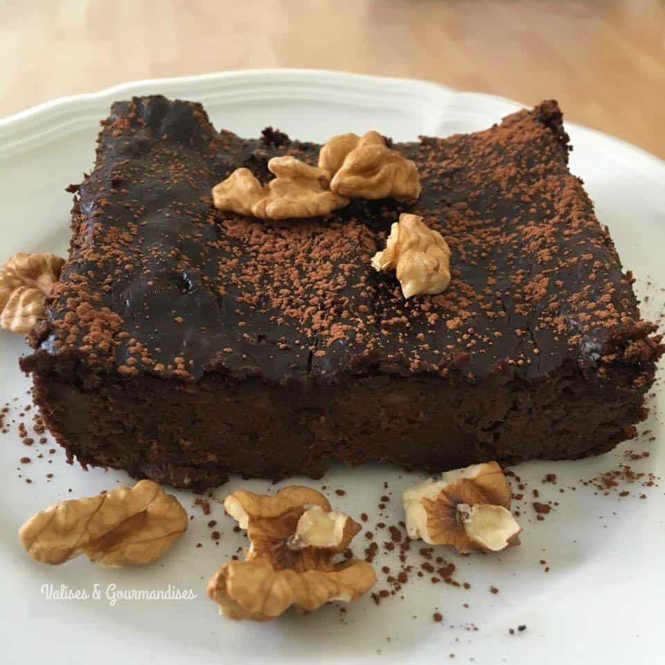 vegan grain-free brownies - 3 ingredients, gluten & nut-free!