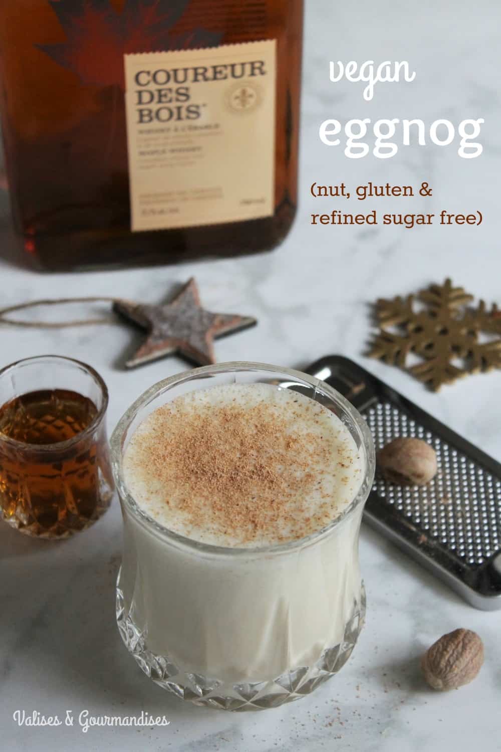 This healthier vegan eggnog is the perfect Holiday drink.