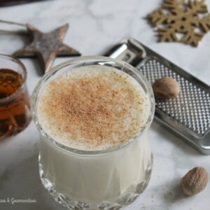 This healthier vegan eggnog is the perfect Holiday drink.