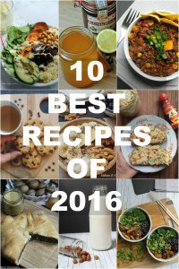 Top 10 recipes of 2016 - vegan & healthy