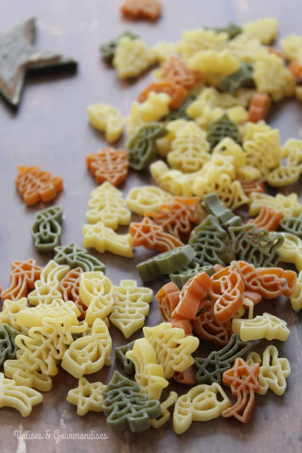 Christmas noodles for a vegan chicken noodle soup