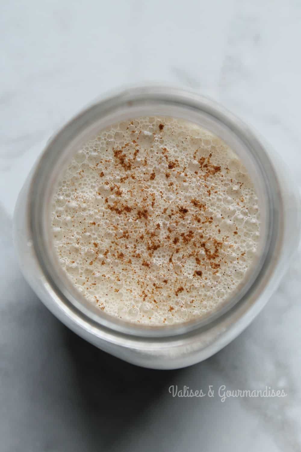 raw vegan ginger latte