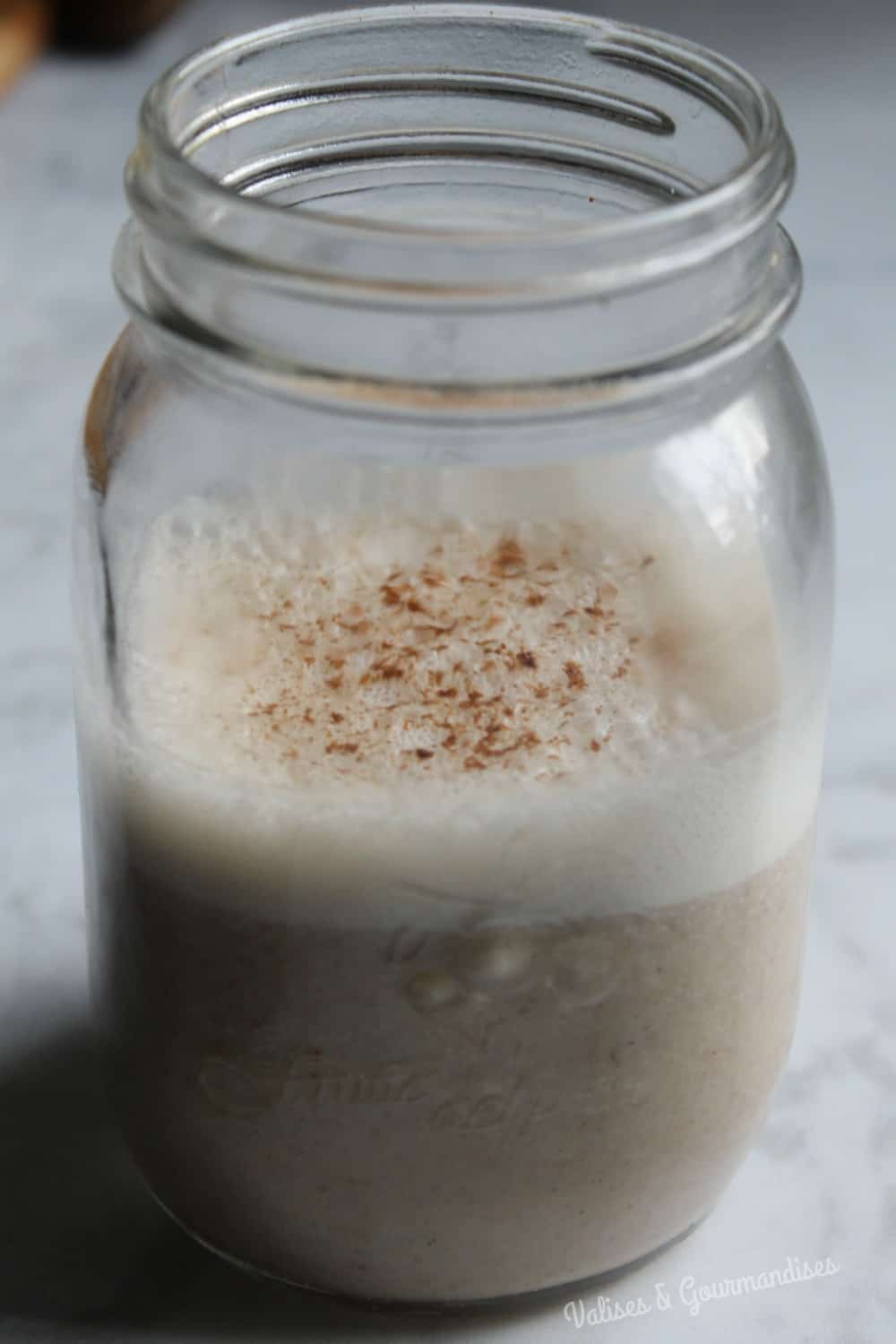 Raw ginger and cinnamon latte