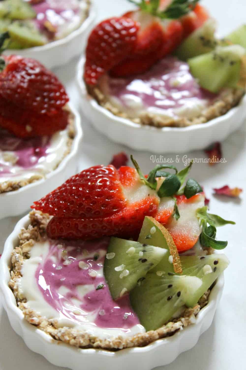 Vegan breakfast tarts, raw, gluten-free & nut-free