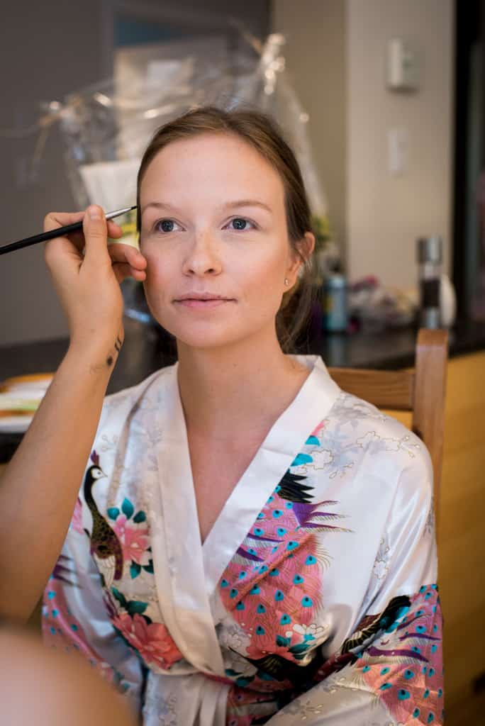 Séance de maquillage, mon mariage végane