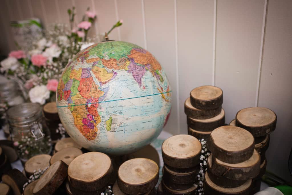 Sous-verres en bois comme cadeaux d'invités uniques, Mon mariage végane