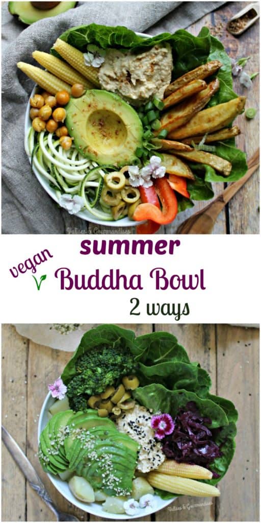 Summer Buddha Bowl, 2 ways - Valises & Gourmandises