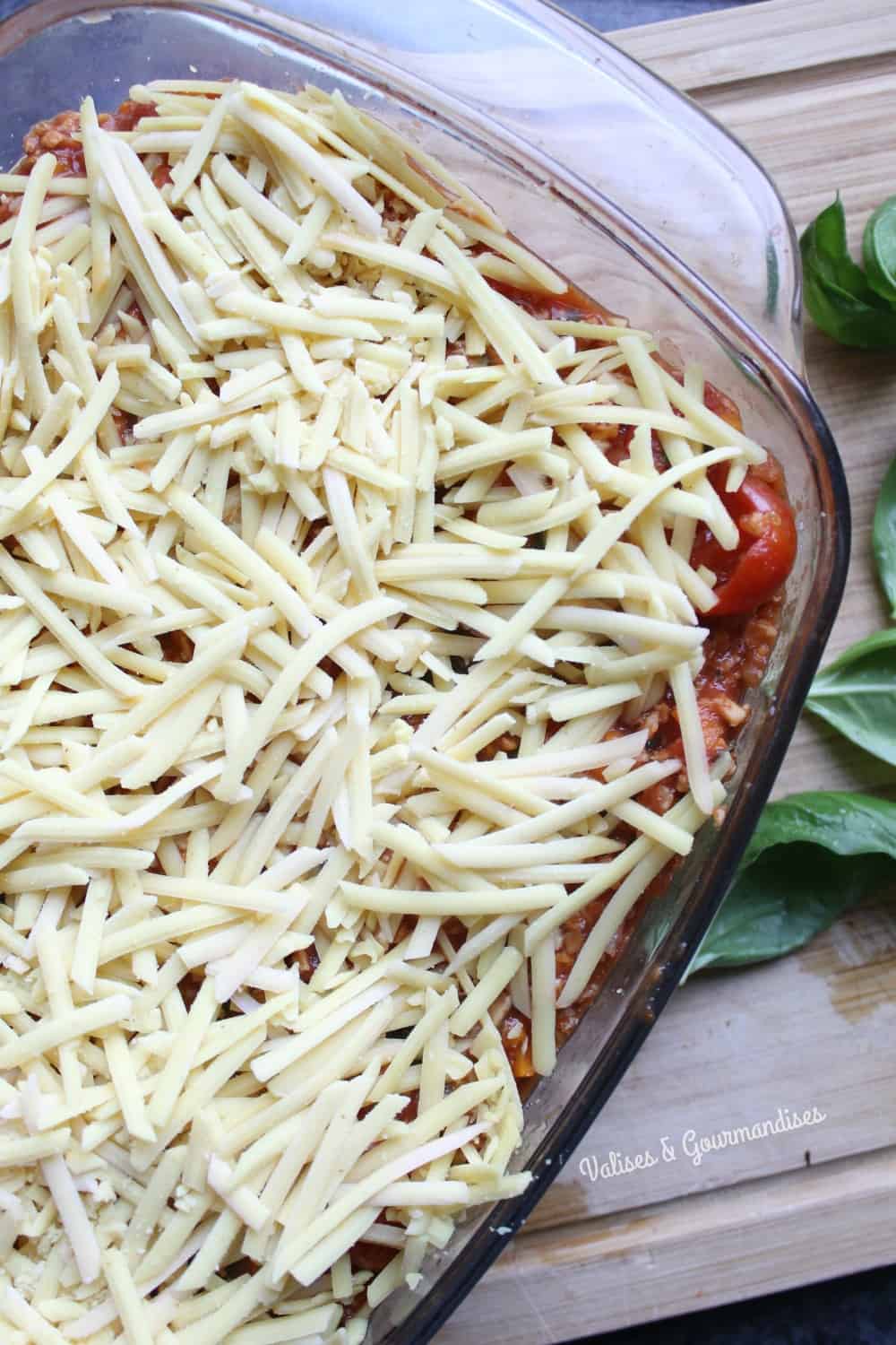 Easy vegan bolognaise lasagna with TSP