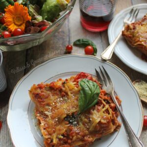 Une lasagne bolognaise végane qui rappelle la version traditionnelle! Valises & Gourmandises