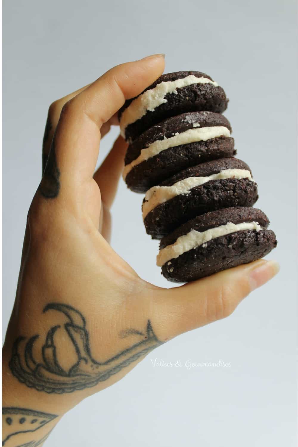 Delicious homemade vegan oreos, Valises & Gourmandises